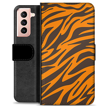 Funda Cartera Premium para Samsung Galaxy S21 5G - Tigre