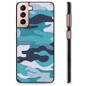 Carcasa Protectora para Samsung Galaxy S21 5G - Camuflaje Azul