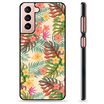 Carcasa Protectora para Samsung Galaxy S21 5G - Flores Rosadas