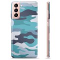 Funda de TPU para Samsung Galaxy S21 5G - Camuflaje Azul