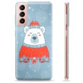 Funda de TPU para Samsung Galaxy S21 5G - Oso de Navidad