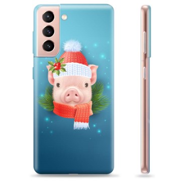 Funda de TPU para Samsung Galaxy S21 5G - Piggy de Invierno