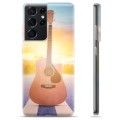 Funda de TPU para Samsung Galaxy S21 Ultra 5G - Guitarra