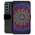 Funda Cartera Premium para Samsung Galaxy S22+ 5G - Mandala Colorida