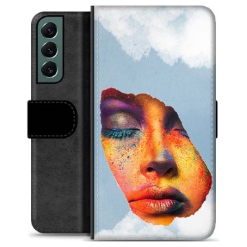 Funda Cartera Premium para Samsung Galaxy S22+ 5G - Pintura Facial