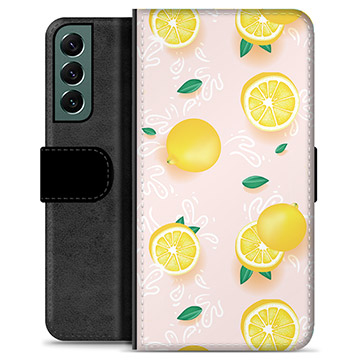 Funda Cartera Premium para Samsung Galaxy S22+ 5G - Patrón de Limón