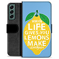 Funda Cartera Premium para Samsung Galaxy S22+ 5G - Limones