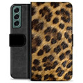 Funda Cartera Premium para Samsung Galaxy S22+ 5G - Leopardo