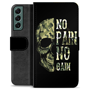 Funda Cartera Premium para Samsung Galaxy S22+ 5G - No Pain, No Gain