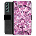 Funda Cartera Premium para Samsung Galaxy S22+ 5G - Cristal Rosa