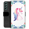 Funda Cartera Premium para Samsung Galaxy S22+ 5G - Unicornio