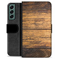 Funda Cartera Premium para Samsung Galaxy S22+ 5G - Madera