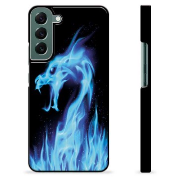 Carcasa Protectora para Samsung Galaxy S22+ 5G - Dragón de Fuego Azul