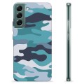 Funda de TPU para Samsung Galaxy S22+ 5G - Camuflaje Azul