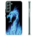 Funda de TPU para Samsung Galaxy S22+ 5G - Dragón de Fuego Azul