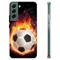 Funda de TPU para Samsung Galaxy S22+ 5G - Pelota de Fútbol en Llamas