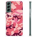 Funda de TPU para Samsung Galaxy S22+ 5G - Camuflaje Rosa