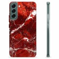 Funda de TPU para Samsung Galaxy S22+ 5G - Mármol Rojo