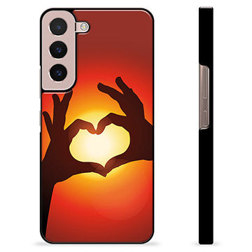 Carcasa Protectora para Samsung Galaxy S22 5G - Silueta del Corazón