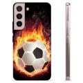 Funda de TPU para Samsung Galaxy S22 5G - Pelota de Fútbol en Llamas