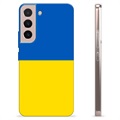 Funda TPU con bandera de Ucrania para Samsung Galaxy S22 5G - Amarillo y azul claro