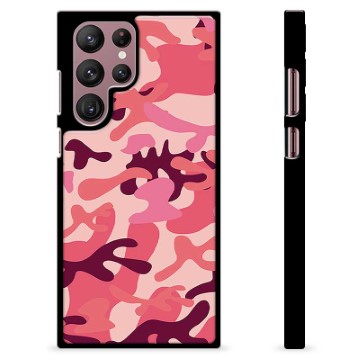 Carcasa Protectora para Samsung Galaxy S22 Ultra 5G - Camuflaje Rosa