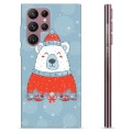 Funda de TPU para Samsung Galaxy S22 Ultra 5G - Oso de Navidad