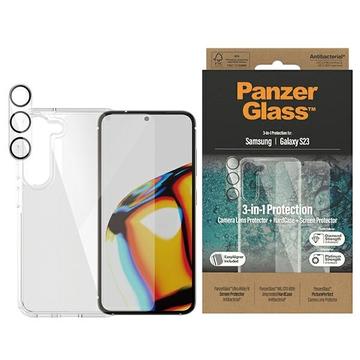 Kit de Protección PanzerGlass 3-en-1 para Samsung Galaxy S23 5G - Transparente