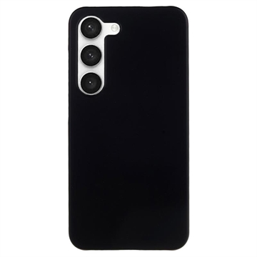 Carcasa de Plástico Engomado para Samsung Galaxy S23 5G - Negro