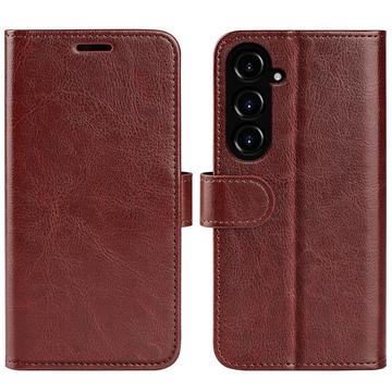 Funda con Cierre Magnético para Samsung Galaxy S23 FE - Estilo Cartera - Marrón