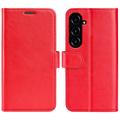 Funda con Cierre Magnético para Samsung Galaxy S23 FE - Estilo Cartera - Rojo