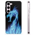 Funda de TPU para Samsung Galaxy S23 5G - Dragón de Fuego Azul