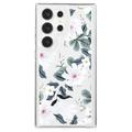 Funda TPU Samsung Galaxy S23 Ultra Fashion - Flores blancas