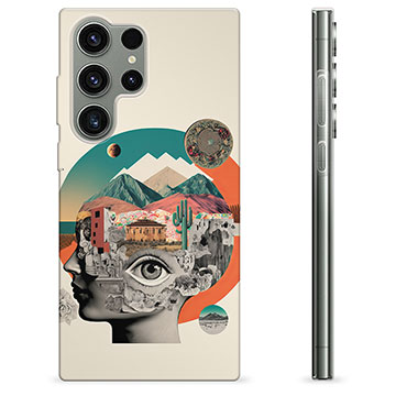 Funda de TPU para Samsung Galaxy S23 Ultra 5G - Collage Abstracto