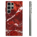 Funda de TPU para Samsung Galaxy S23 Ultra 5G - Mármol Rojo