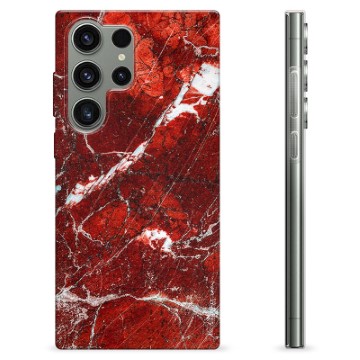 Funda de TPU para Samsung Galaxy S23 Ultra 5G - Mármol Rojo