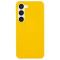 Carcasa de Plástico Engomado para Samsung Galaxy S23+ 5G - Amarillo