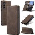 Funda Caseme Serie 013 para Samsung Galaxy S24 - Estilo Cartera - Café