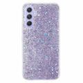 Funda de TPU Glitter Flakes para Samsung Galaxy S24 FE - Púrpura