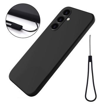 Funda de Silicona Líquida para Samsung Galaxy S24 FE - Negro