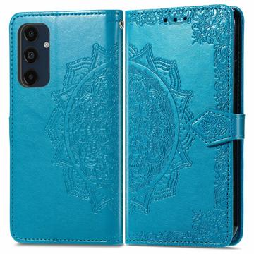 Funda Mandala Series para Samsung Galaxy S24 FE - Estilo Cartera - Azul