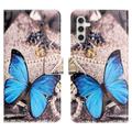 Funda Style para Samsung Galaxy S24 FE - Estilo Cartera - Mariposa Azul