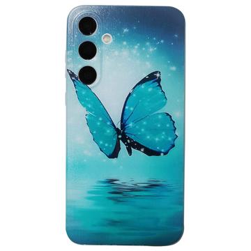 Carcasa de TPU Stylish Ultra Fina para Samsung Galaxy S24 FE - Mariposa Azul