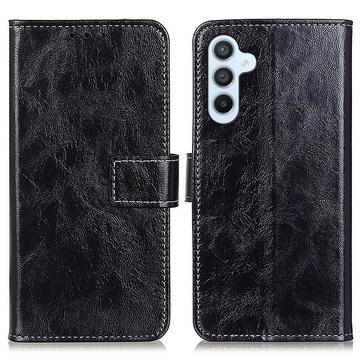 Funda de cartera con cierre magnético para Samsung Galaxy S24 FE - Negro