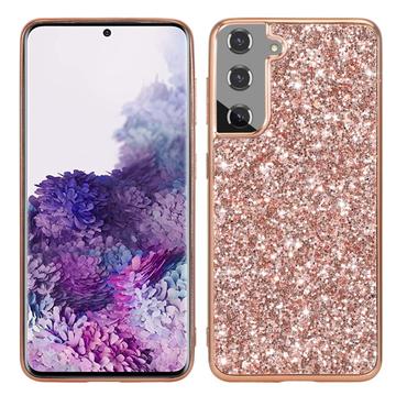 Funda Híbrida Glitter Series para Samsung Galaxy S24 - Rosa Dorado