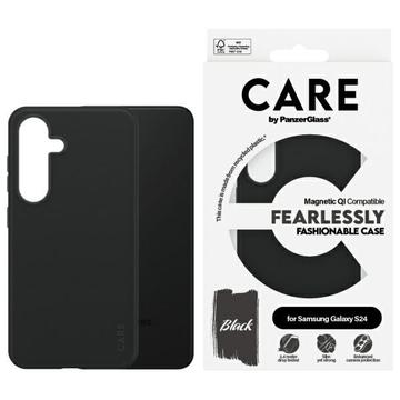 Funda PanzerGlass Care Fearlessly Fashionable para Samsung Galaxy S24 - Compatible con MagSafe - Negro