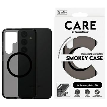 Funda PanzerGlass Care Smokey Urban Combat para Samsung Galaxy S24 - Compatible con MagSafe - Negro