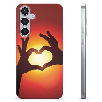 Funda de TPU para Samsung Galaxy S24+ - Silueta del Corazón