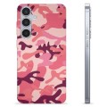 Funda de TPU para Samsung Galaxy S24+ - Camuflaje Rosa