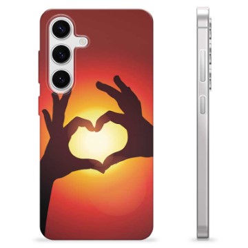 Funda de TPU para Samsung Galaxy S24 - Silueta del Corazón